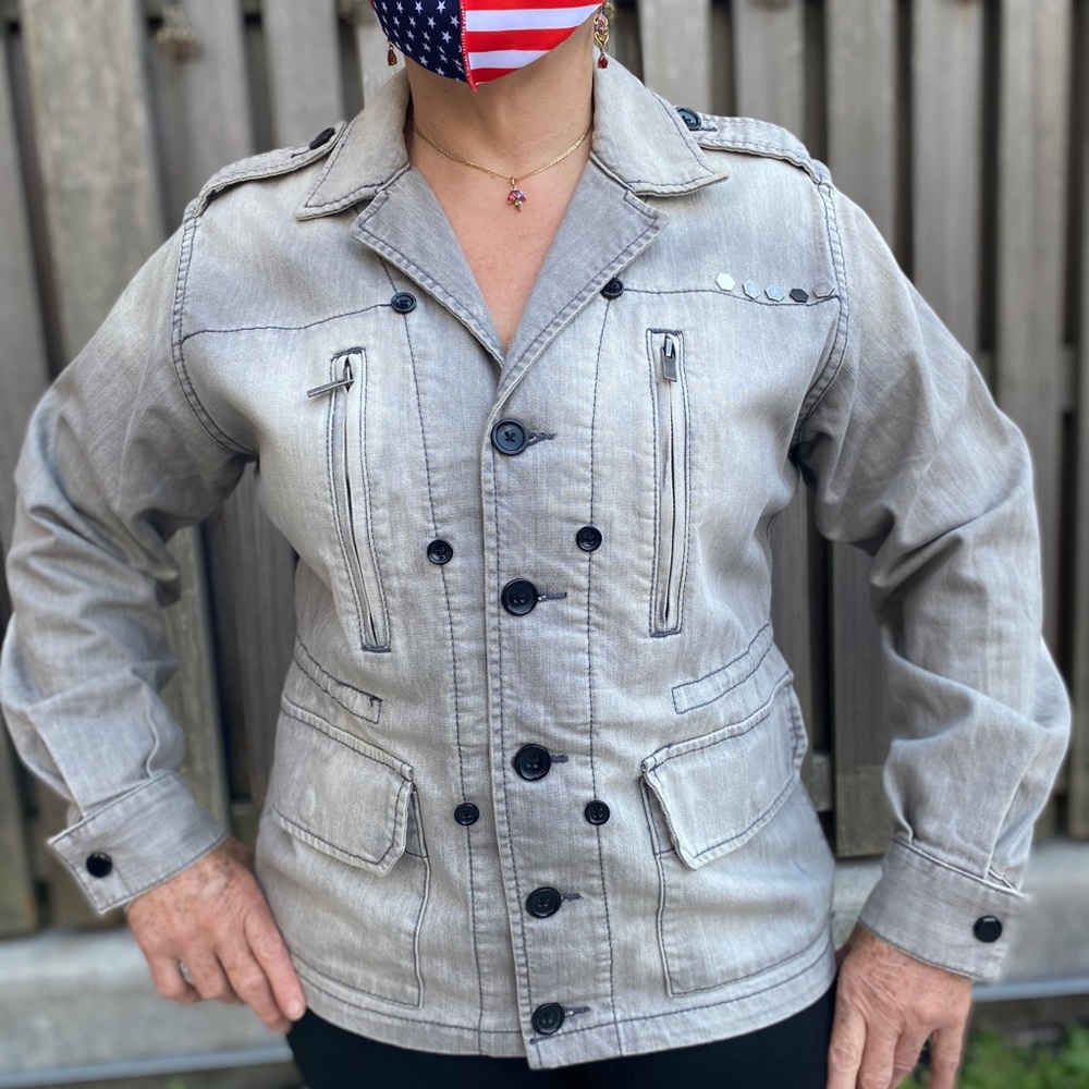 Vintage Gray Jacket By Bcbgeneration - image 2